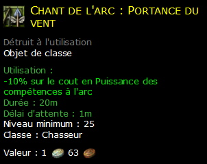 Chant de l'arc : Portance du vent