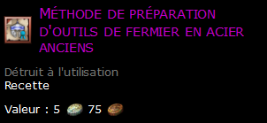 Méthode de préparation d'outils de fermier en acier anciens