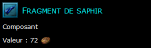 Fragment de saphir