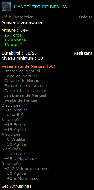 Gantelets de Nenuial