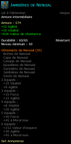 Jambières de Nenuial