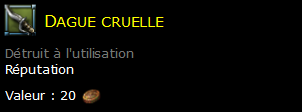 Dague cruelle