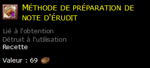 Méthode de préparation de note d'érudit