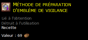 Méthode de préparation d'emblème de vigilance