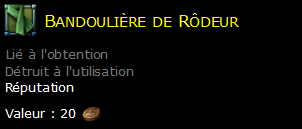 Bandoulière de Rôdeur