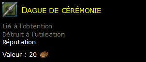 Dague de cérémonie