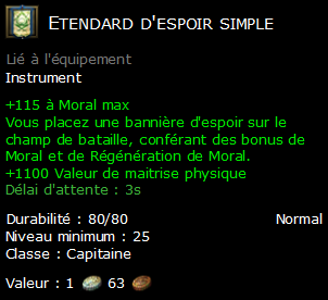 Etendard d'espoir simple