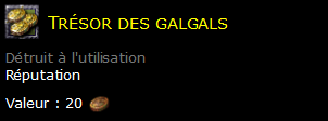 Trésor des galgals