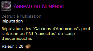 Anneau du Numénor