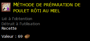 Méthode de préparation de poulet rôti au miel