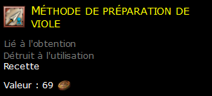 Méthode de préparation de viole