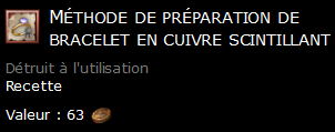 Méthode de préparation de bracelet en cuivre scintillant