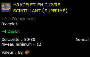 Bracelet en cuivre scintillant (supprimé)