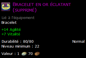 Bracelet en or éclatant (supprimé)