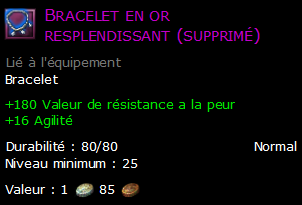 Bracelet en or resplendissant (supprimé)