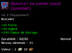 Bracelet en saphir gravé (supprimé)