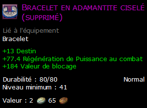 Bracelet en adamantite ciselé (supprimé)