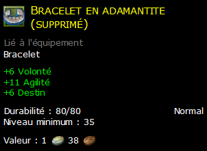 Bracelet en adamantite (supprimé)