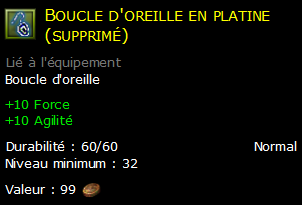 Boucle d'oreille en platine (supprimé)