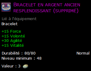 Bracelet en argent ancien resplendissant (supprimé)