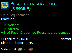 Bracelet en béryl poli (supprimé)