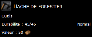 Hache de forestier