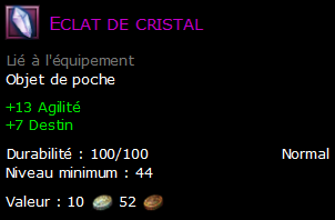 Eclat de cristal