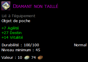 Diamant non taillé