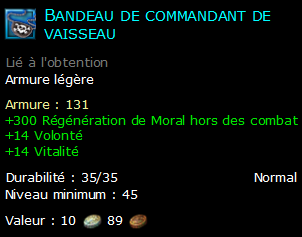 Bandeau de commandant de vaisseau