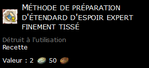 Méthode de préparation d'étendard d'espoir expert finement tissé