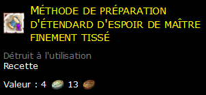 Méthode de préparation d'étendard d'espoir de maître finement tissé