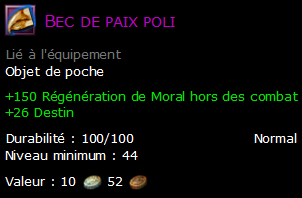 Bec de paix poli