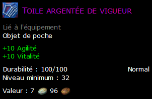 Toile argentée de vigueur