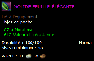 Solide feuille élégante