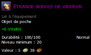 Etrange nodule de vigueur