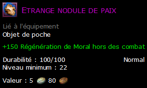 Etrange nodule de paix