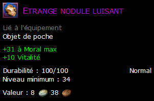 Etrange nodule luisant