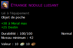 Etrange nodule luisant