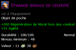 Etrange nodule de célérité