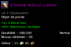 Etrange nodule luisant