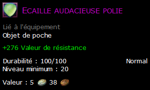 Ecaille audacieuse polie