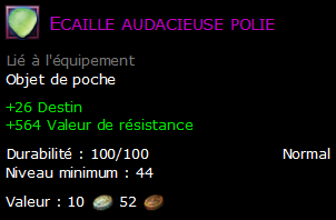 Ecaille audacieuse polie