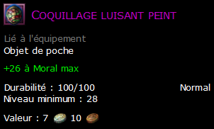 Coquillage luisant peint