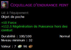 Coquillage d'endurance peint