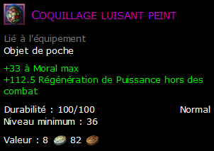 Coquillage luisant peint