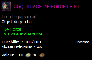 Coquillage de force peint