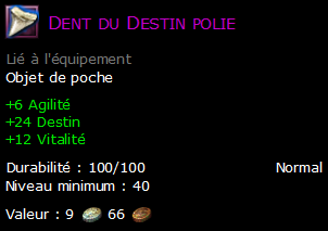 Dent du Destin polie