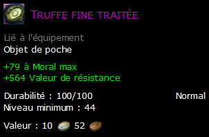 Truffe fine traitée