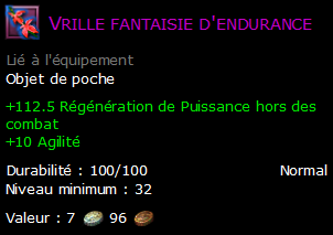 Vrille fantaisie d'endurance