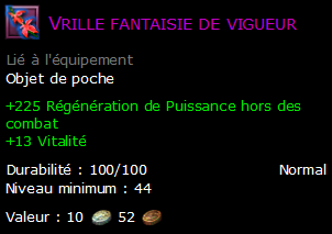 Vrille fantaisie de vigueur